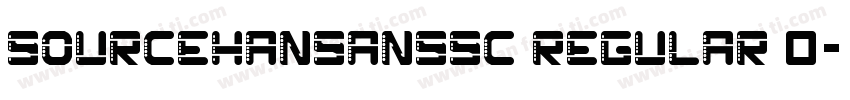 SOURCEHANSANSSC REGULAR 0字体转换